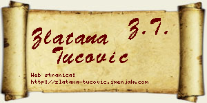Zlatana Tucović vizit kartica